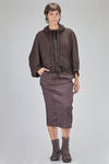 short and wide cardigan in cotton fleece - RUNDHOLZ 