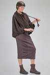 short and wide cardigan in cotton fleece - RUNDHOLZ 