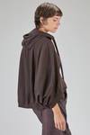 short and wide cardigan in cotton fleece - RUNDHOLZ 