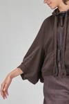 short and wide cardigan in cotton fleece - RUNDHOLZ 