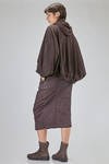 short and wide cardigan in cotton fleece - RUNDHOLZ 
