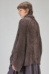 cardigan lungo e over, in maglia a filo lungo di seta - RUNDHOLZ 