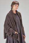 cardigan lungo e over, in maglia a filo lungo di seta - RUNDHOLZ 