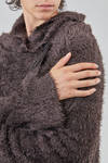 cardigan lungo e over, in maglia a filo lungo di seta - RUNDHOLZ 