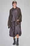 cardigan lungo e over, in maglia a filo lungo di seta - RUNDHOLZ 