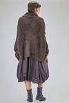 cardigan lungo e over, in maglia a filo lungo di seta - RUNDHOLZ 