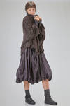 cardigan lungo e over, in maglia a filo lungo di seta - RUNDHOLZ 