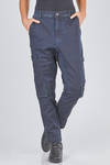 pantalone tipo jeans, asciutto, in denim sovra-tinto di cotone ed elastan - RUNDHOLZ DIP 