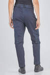 pantalone tipo jeans, asciutto, in denim sovra-tinto di cotone ed elastan - RUNDHOLZ DIP 