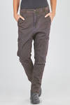 pantalone tipo jeans, asciutto, in denim sovra-tinto di cotone ed elastan - RUNDHOLZ DIP 