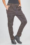 pantalone tipo jeans, asciutto, in denim sovra-tinto di cotone ed elastan - RUNDHOLZ DIP 
