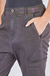 pantalone tipo jeans, asciutto, in denim sovra-tinto di cotone ed elastan - RUNDHOLZ DIP 
