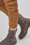 pantalone asciutto in denim sovratinto di cotone, canapa ed elastan - RUNDHOLZ DIP 