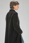 cappotto sotto al ginocchio, lievemente sfiancato, in velluto liscio di cotone e lino - BERGFABEL 