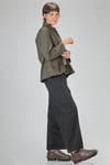 hip-lenght shirt, wide, in washed cotton poplin - BERGFABEL 