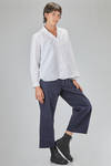 camicia al fianco, ampia, in popeline di cotone lavato - BERGFABEL 