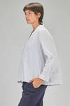 camicia al fianco, ampia, in popeline di cotone lavato - BERGFABEL 