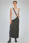 long tight tank top of mini-rib cotton and modal jersey - long tight tank top of cotton and modal jersey - ISABEL BENENATO 