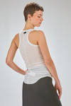 long tight tank top of mini-rib cotton and modal jersey - long tight tank top of cotton and modal jersey - ISABEL BENENATO 