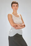long tight tank top of mini-rib cotton and modal jersey - long tight tank top of cotton and modal jersey - ISABEL BENENATO 