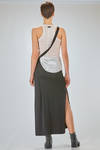 long tight tank top of mini-rib cotton and modal jersey - long tight tank top of cotton and modal jersey - ISABEL BENENATO 