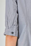 longuette dress in micro-check washed cotton popeline - BERGFABEL 