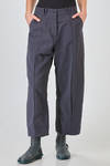 pantalone alla caviglia, morbido, in tela lavata di cotone e lino - BERGFABEL 