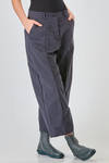 pantalone alla caviglia, morbido, in tela lavata di cotone e lino - BERGFABEL 