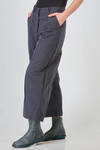 pantalone alla caviglia, morbido, in tela lavata di cotone e lino - BERGFABEL 