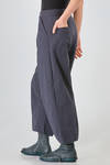 pantalone alla caviglia, morbido, in tela lavata di cotone e lino - BERGFABEL 