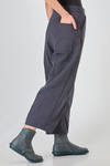 pantalone alla caviglia, morbido, in tela lavata di cotone e lino - BERGFABEL 
