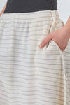 gonna/pantalone longuette, ampia, in maglia leggera di seta, lino e cotone - BOBOUTIC 