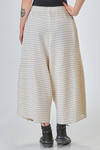 gonna/pantalone longuette, ampia, in maglia leggera di seta, lino e cotone - BOBOUTIC 