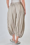 'balloon' trousers in washed linen herringbone - COMME DES GARÇONS 