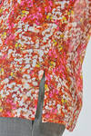 camicia al fianco, sfiancata, in chiffon di seta stampata - SAPIO 