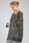 long and soft blouson of honey comb shape triacetate and polyester - SAPIO 