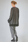 long and soft blouson of honey comb shape triacetate and polyester - SAPIO 