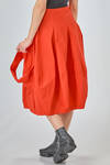 gonna sotto al ginocchio in crêpe stretch di viscosa, poliammide, cotone, lino ed elastan - RUNDHOLZ 