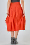 gonna sotto al ginocchio in crêpe stretch di viscosa, poliammide, cotone, lino ed elastan - RUNDHOLZ 