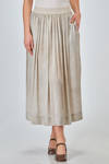 long and wide skirt of overdyed silk and elatsan crêpe de chine - UMA WANG 