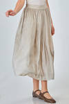 long and wide skirt of overdyed silk and elatsan crêpe de chine - UMA WANG 