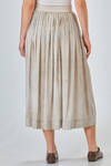 long and wide skirt of overdyed silk and elatsan crêpe de chine - UMA WANG 