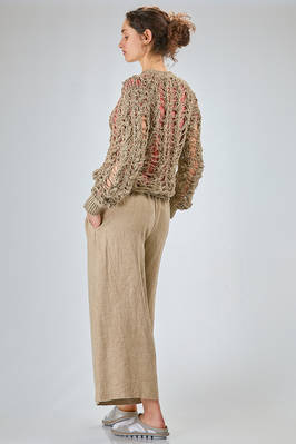 cardigan lungo e morbido in maglia macramé di canapa - COMME DES GARÇONS 