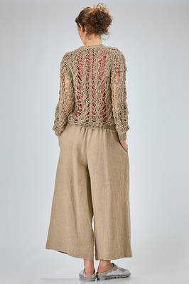 cardigan lungo e morbido in maglia macramé di canapa - COMME DES GARÇONS 