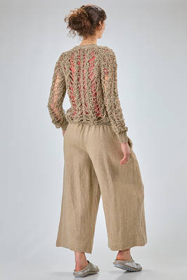 cardigan lungo e morbido in maglia macramé di canapa - COMME DES GARÇONS 