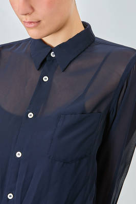 straight-fit shirt in georgette polyester - COMME des GARÇONS - COMME des GARÇONS 