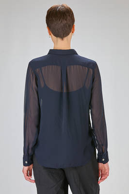 straight-fit shirt in georgette polyester - COMME des GARÇONS - COMME des GARÇONS 