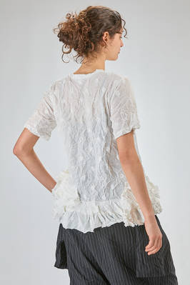 t-shirt lunga e morbida in garza froissé di poliestere lavato - COMME des GARÇONS - COMME des GARÇONS 