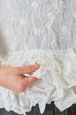 t-shirt lunga e morbida in garza froissé di poliestere lavato - COMME des GARÇONS - COMME des GARÇONS 