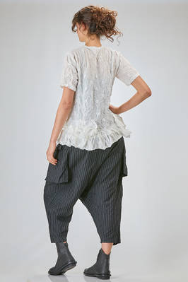 t-shirt lunga e morbida in garza froissé di poliestere lavato - COMME des GARÇONS - COMME des GARÇONS 